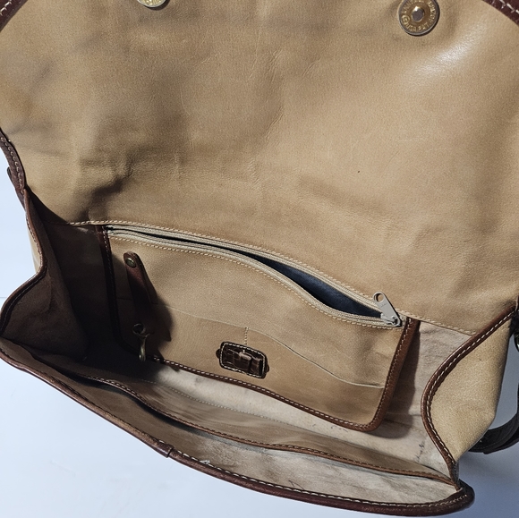 Vintage Brahmin Leather Satchel Bag - Picture 8 of 14